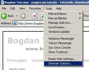 Setare proxy pentru Internet Explorer