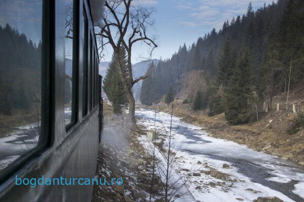 Cu mocanița Huțulca la Moldovița, Suceava, România.