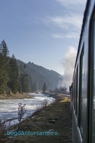 Cu mocanița Huțulca la Moldovița, Suceava, România.