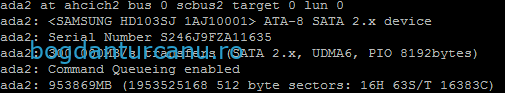 FreeBSD – adăugare HDD nou