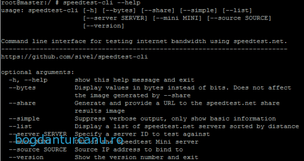 speedtest-cli-help