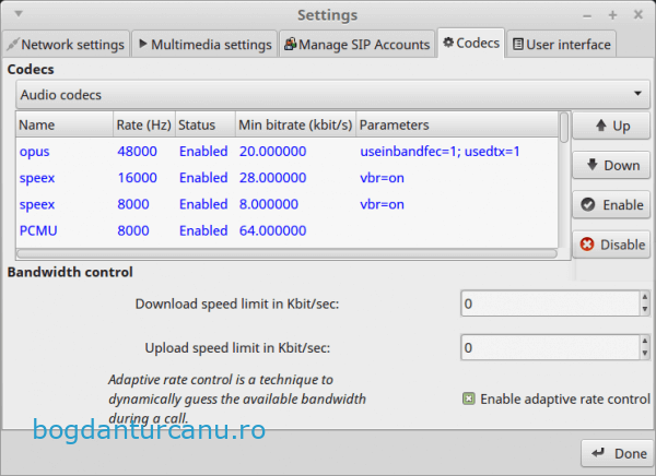 linphone-setari-codecs