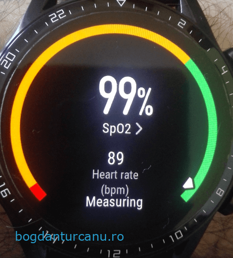 Huawei Watch GT2 – măsurare saturație periferică a oxigenului